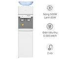 Cây Nước Nóng Lạnh Kangaroo KG36A2 Úp Bình, 10-90°C, Kích Thước 285x336x1004mm