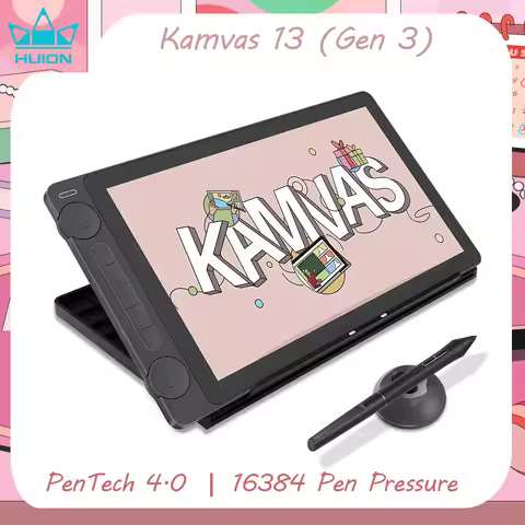 Huion Kamvas 13 (Gen 3) จอวาดภาพ 13.3 นิ้ว IPS Pen Display Tablet
