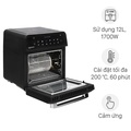 Nồi chiên không dầu Hawonkoo AFH-120, 12 lít, màu nâu, dung tích lớn, đa chức năng