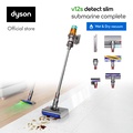 Dyson V12 Detect Slim Absolute Pembersih Vakum Tanpa Wayar Kuning/Nikel 0.35L Kapasiti Debu