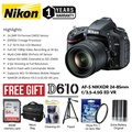 Nikon D610 DSLR Camera - Full Frame 24.3MP CMOS Sensor, Expeed 3 Processor, Weather Sealed Body