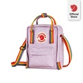 Fjallraven Kanken Rainbow Sling Bag - Unisex, 2.5L, Pastel Lavender/Rainbow, Black-Rainbow, Light Oak-Rainbow
