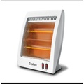 Máy Sưởi Saiko QH-806 2 Bóng 800W - Quạt Sưởi Đèn Halogen Đỏ, Kích Thước 28x17x40.5cm