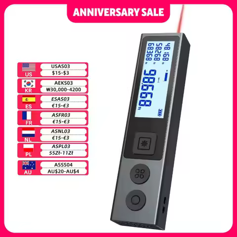 Mileseey M120 เครื่องวัดระยะเลเซอร์แบบพกพา วัดได้ไกลสุด 40 เมตร