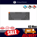 Keychron K3 Ultra-slim 75% Wireless Mechanical Keyboard - สีดำ, เทา, ส้ม