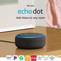 ลำโพงอัจฉริยะ Amazon Echo Dot 5th Gen สีน้ำเงิน/ขาว/ดำ ทรงกลม ใช้งานผ่านเสียง Alexa