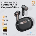 SoundPEATS Capsule 3 Pro Earbuds Nirkabel dengan ANC Hybrid