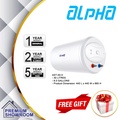 Alpha AST-30H Storage Water Heater 30L Horizontal Putih