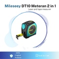 Mileseey DT10 2-in-1 Laser Tape Measurer Meteran Digital Rangefinder