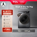 TCL เครื่องซักอบผ้าฝาหน้า WT11EPWDG ซัก 10Kg. อบ 7Kg. สีเทาเข้ม