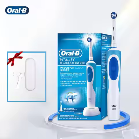Bàn chải điện Oral-B Vitality D12.513.P Xanh - Làm sạch răng hiệu quả, thiết kế 2D