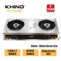 Khind GC1009 Gas Cooker - Dapur Rumah Stainless Steel 72cm x 40cm x 10cm