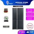 Sharp SJF95VMSS 750L 4 Pintu Bawah Freezer Inverter Peti Sejuk Perak