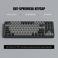 ZIFRIEND G87 Mechanical Keyboard 87 Keys TKL Wired Gaming Keyboard LED White Backlit Hot Swappable PBT Keycaps