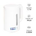Bình đun siêu tốc Electrolux E2EK1-100W, 1.7L, Trắng