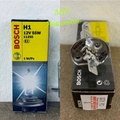 Bosch H1 448 Halogen Bulb - Lampu Kenderaan Standard 1 Pin, Putih, DC 12V