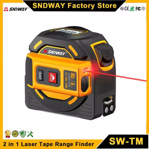 SNDWAY TM40 Meteran Laser 40M untuk Pengukuran Jarak Digital