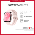 Huawei WATCH 3 - Smartwatch AMOLED 1.43 Inci, Hitam/Perak, 5 ATM, HarmonyOS 2.0
