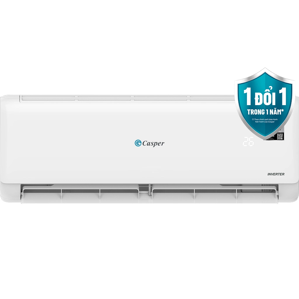 Máy lạnh Casper Inverter 2 HP TC-18IS36 - Dưới 30m², Làm lạnh nhanh Turbo, Tự làm sạch iClean