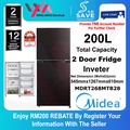 Midea MDRT268MTB28 - Peti Ais 2 Pintu Inverter 200L