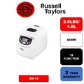 Russell Taylors Bread Maker Large (2.0LB) BM-10 - Pembuat Roti 2LB dengan 19 Program Digital dan Pengatur Masa 15 Jam