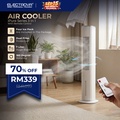 Electrova iPure Series ET-FAN01 Bladeless Tower Fan - 3 Kekuatan, Oszilasi 60 Darjah, Kawalan Jauh & Skrin Sentuh