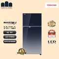 TOSHIBA GR-AG66MA 2 Pintu Kulkas Inverter 661L Gradation Blue