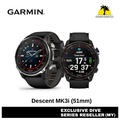 Jam Tangan Penyelam Garmin Descent Mk3i - 47mm Hitam Titanium