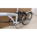 Brompton Superlight Basikal Lipat - Titanium dan Keluli, Hitam, Midnight Black, 16 inci Rantaian, 6 Perkakas, Mekanisme Lipat Pantas