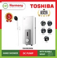 Pemanas Air Elektrik Segera Toshiba DSK38S3MW 240V Putih, Kapasiti 3L dengan Teknologi Whirl Water Flow dan DC Pump