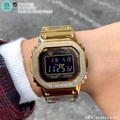 Casio G-SHOCK GMW-B5000GD-9 Jam Tangan Lelaki Stainless Steel Emas Radio Wave