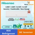 Hisense AI10KAGS 1.0HP Inverter Air Conditioner - Penyejuk Udara Rumah Kediaman