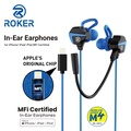Earphone Gaming Roker RK-G910 IOS Lightning MFI - Earphone In-ear dengan Konektor Lightning