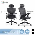 Oxihom FM7216 Kursi Gaming Mesh Nyaman Ergonomis Stylish Hitam/Abu/Merah