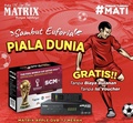 MATRIX Apple Merah Set Top Box DVB-T2 HD RAM 1GB Flash 8GB