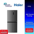 Haier HRF-510MG Peti Ais 4 Pintu Inox 510L