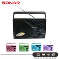 Sonar TN-288 วิทยุพกพา FM/AM สีสันสดใส พร้อมฟังก์ชัน SD Card และ USB