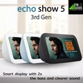 Amazon Echo Show 5 (Gen 3) จอสัมผัสอัจฉริยะ 5.5 นิ้ว สี Charcoal