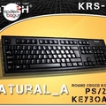 A4Tech K100 Keyboard Full-size Hitam untuk Office - USB/PS2