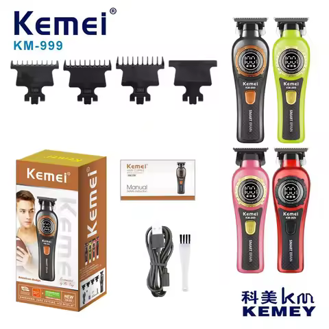 Kemei KM-999 Máy Cạo Râu Điện Tử Chuyên Nghiệp, Thiết Kế Tinh Xảo, Hoạt Động Bền Bỉ