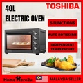 Toshiba TL-MC40EZF(GR) 40L Toaster Oven Hitam dengan Sistem Konveksi dan Pengaturan Mekanikal