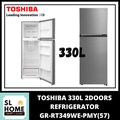 Toshiba GR-RT230WE-PMY 2 Pintu Peti Sejuk Inverter 220L Urban Black