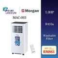 Morgan MAC-093 Lite 1HP Portable Air Conditioner - Pendingin Udara Mudah Alih dengan Fungsi 3-in-1