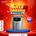 Nồi Chiên Hấp Đa Năng Kalite Steam 7, Dung Tích 7L, Màu Đen