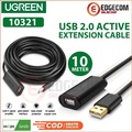 Ugreen Kabel USB 2.0 Extension Aktif Male to Female 10 Meter - 10321