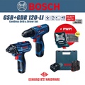 Bosch GSR 120-LI Gen2 Professional Cordless Drill Driver - 12V Brushless Motor, 30Nm Max Torque, 2x 2.0Ah Lithium-Ion Batteries