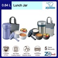 Zojirushi SL-NC09-ST Lunch Jar 3-Layer Food Thermos - Stainless Silver, 0.84L