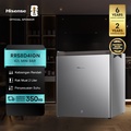 Hisense RR58D4IGN Kulkas Mini Portable 42L Silver