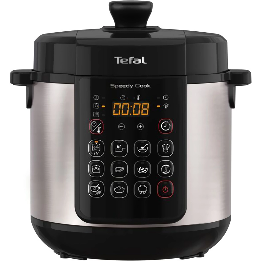 Nồi áp suất điện đa năng Tefal CY222D68 5L - Đen, Dung lượng lớn, Tiện lợi và An toàn