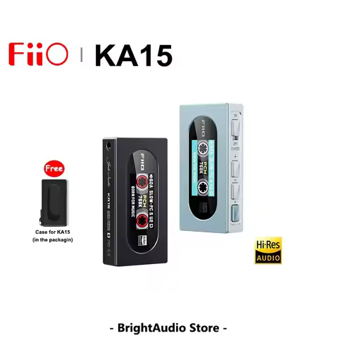 FiiO KA15 DAC dan Amplifier Headphone - Midnight Black/Sky Blue, Dual Op-Amps SGM8262